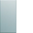 Hager - Enjoliveur Gallery interrupteur 1 module , finition Titane