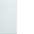 Hager - Enjoliveur Gallery interrupteur à voyant 1 module , finition Pure