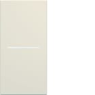 Hager - Enjoliveur Gallery interrupteur à voyant 1 module , finition Dune