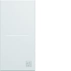 Hager - Enjoliveur gallery interrupteur à voyant 1 module Antibactérien