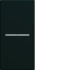 Hager - Enjoliveur gallery interrupteur à voyant 1 module , finition Night