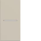 Hager - Enjoliveur interrupteur à voyant gallery 1 module sand, plastique sable mat