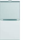 Hager - Enjoliveur Gallery interrupteur avec porte étiquette 1 module , finition Pure