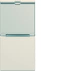 Hager - Enjoliveur Gallery interrupteur avec porte étiquette 1 module , finition Dune