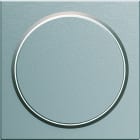 Hager - Enjoliveur Gallery variateur rotatif, finition Titane