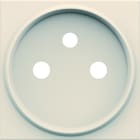 Hager - Enjoliveur gallery prise de courant rénovation 2P+T, finition Dune