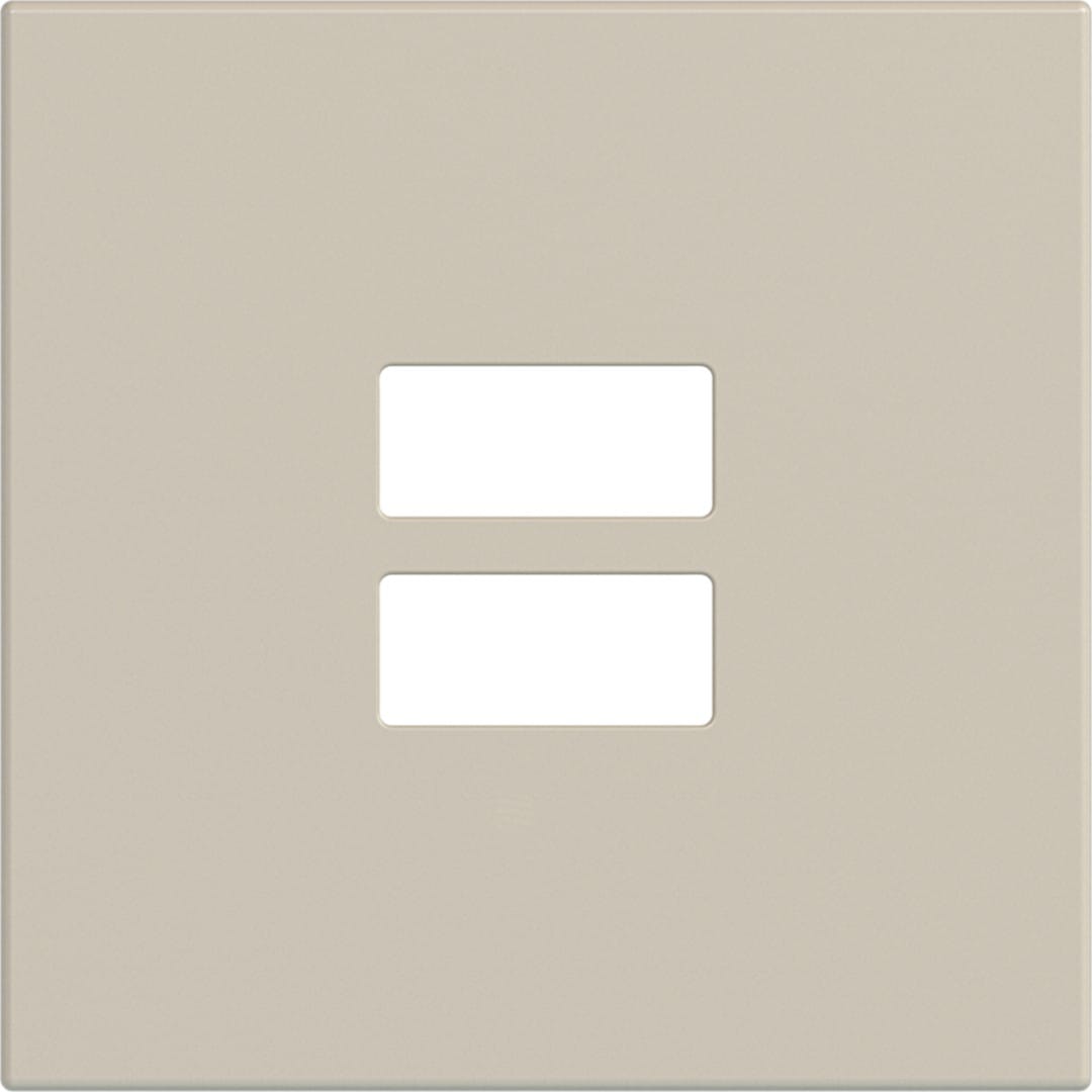 Hager - Enjoliveur chargeur USB gallery sand, plastique sable mat