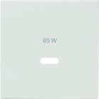 Hager - Enjoliveur gallery prise USB 65W, finition Pure