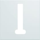 Hager - Enjoliveur gallery prise téléphone T 2 modules , finition Pure