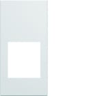 Hager - Enjoliveur Gallery prise RJ45 1 module , finition Pure