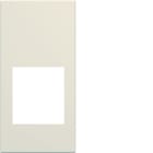 Hager - Enjoliveur gallery prise RJ45 1 module , finition Dune