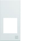 Hager - Enjoliveur gallery prise RJ45 1 module , finition Antibactérien