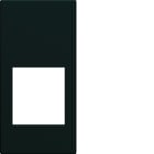 Hager - Enjoliveur Gallery prise RJ45 1 module , finition Night