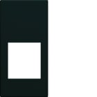 Hager - Enjoliveur gallery prise RJ45 1 module , finition Night