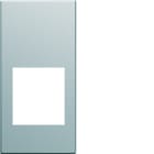 Hager - Enjoliveur Gallery prise RJ45 1 module , finition Titane