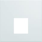 Hager - Enjoliveur gallery prise RJ45 2 modules , finition Pure