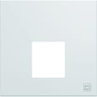 Hager - Enjoliveur gallery prise RJ45 2 modules , finition Antibactérien