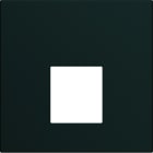 Hager - Enjoliveur gallery prise RJ45 2 modules , finition Nuit