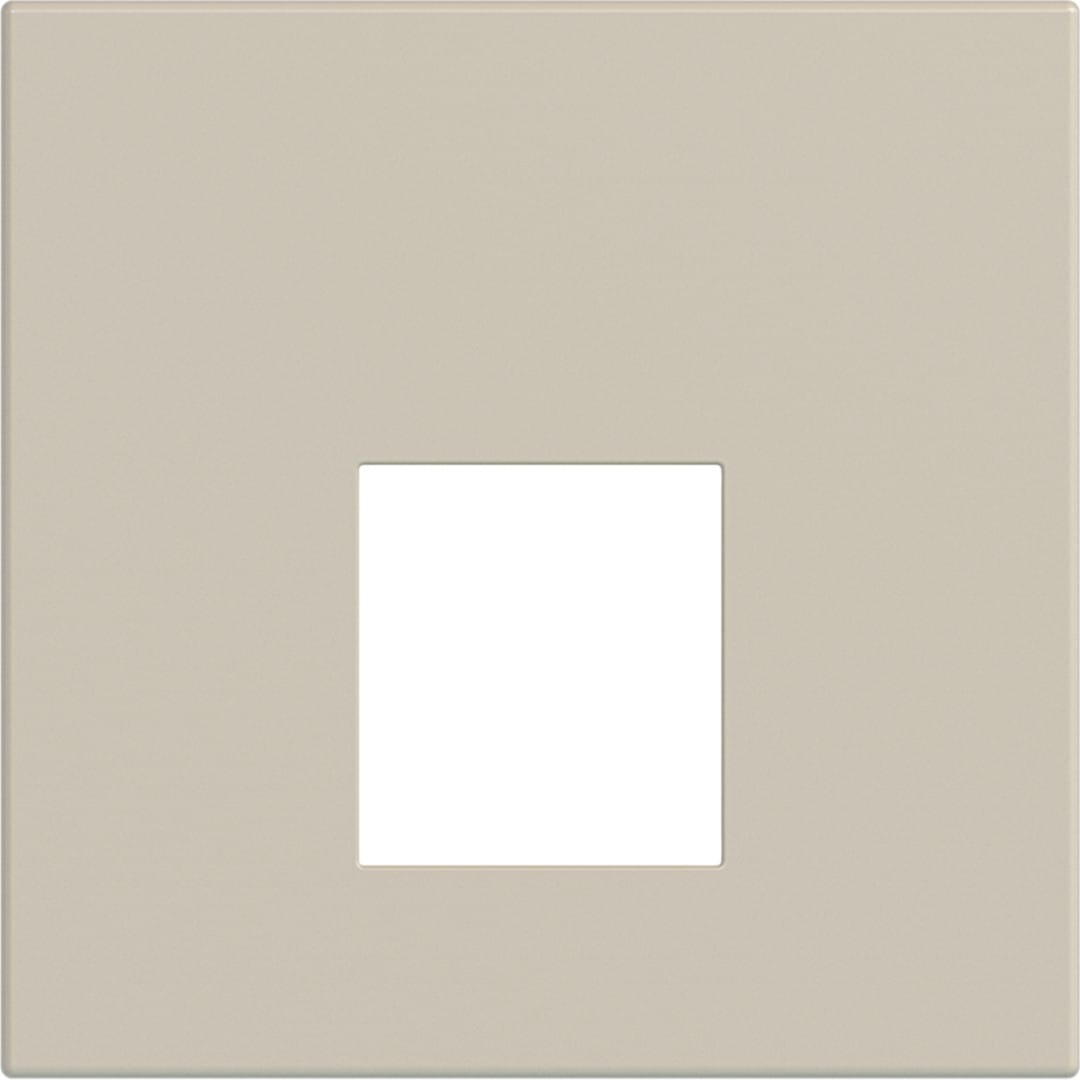 Hager - Enjoliveur prise RJ45 gallery 2 modules sand, plastique sable mat