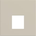 Hager - Enjoliveur prise RJ45 gallery 2 modules sand, plastique sable mat