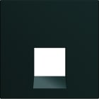 Hager - Enjoliveur Gallery prise RJ45 45° 2 modules, finition Night