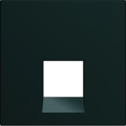 Hager - Enjoliveur gallery prise RJ45 45° 2 modules, finition Night