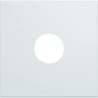 Hager - Enjoliveur Gallery prise TV 2 modules, finition Pure