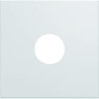 Hager - Enjoliveur gallery prise TV 2 modules, finition Pure