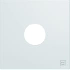 Hager - Enjoliveur Gallery prise TV 2 modules, finition Antibactérien