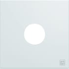 Hager - Enjoliveur gallery prise TV 2 modules, finition Antibactérien