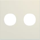 Hager - Enjoliveur prise double F gallery 2 modules dune