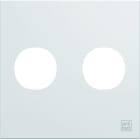 Hager - Enjoliveur prise double F 2M gallery antibactérien