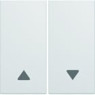 Hager - Enjoliveur Gallery volet roulant 2 modules , finition Pure