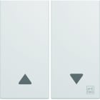 Hager - Enjoliveur gallery volet roulant 2 modules , finition Antibactérien