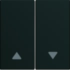 Hager - Enjoliveur gallery volet roulant 2 modules , finition Night