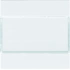 Hager - Enjoliveur gallery 2 boutons poussoirs KNX finition Pure