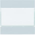 Hager - Enjoliveur 2 boutons poussoirs KNX gallery titane