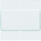 Hager - Enjoliveur gallery 4 boutons poussoirs KNX finition Pure