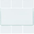 Hager - Enjoliveur gallery 6 boutons poussoirs KNX finition Pure