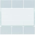 Hager - Enjoliveur 6 boutons poussoirs KNX gallery titane