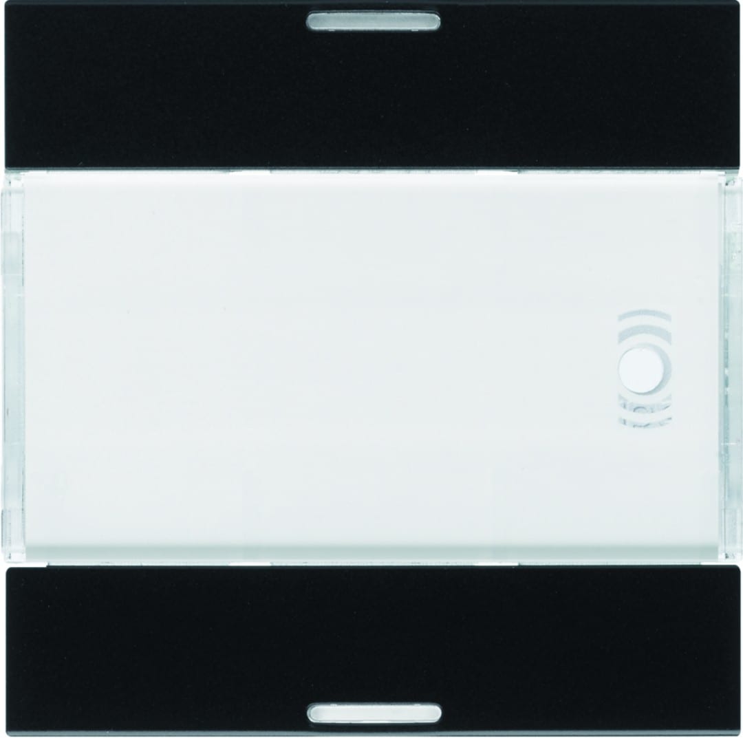 Hager - Enjoliveur gallery 2 boutons poussoirs KNX LED Night