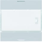 Hager - Enjoliveur 2 boutons poussoirs KNX gallery LED titane