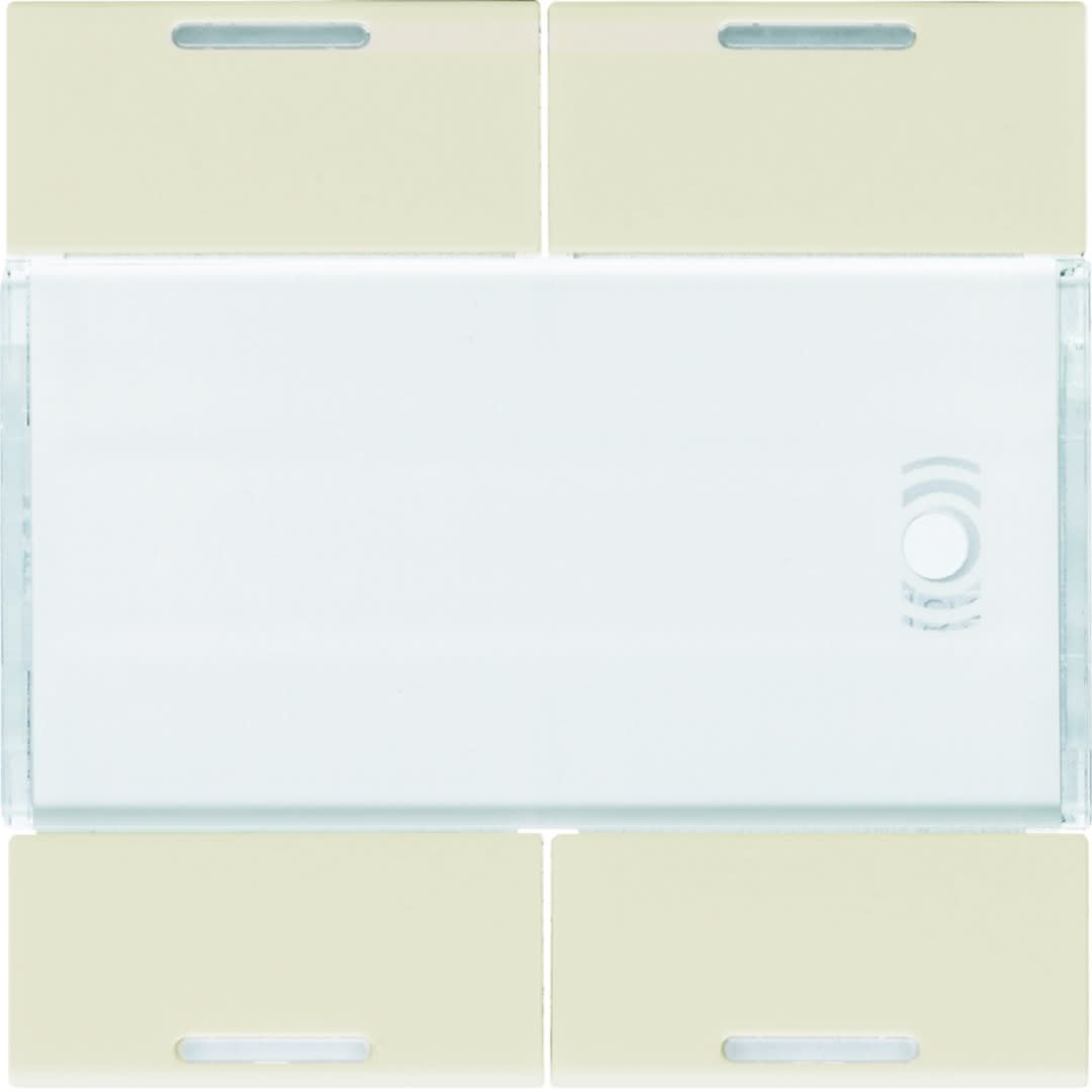 Hager - Enjoliveur 4 boutons poussoirs KNX gallery LED dune