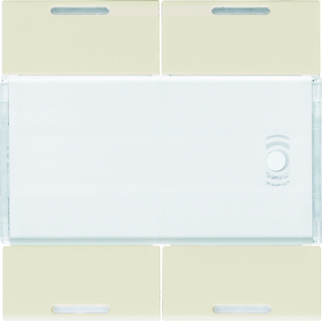 Hager - Enjoliveur 4 boutons poussoirs KNX gallery LED dune