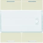 Hager - Enjoliveur 4 boutons poussoirs KNX gallery LED dune