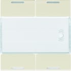 Hager - Enjoliveur 4 boutons poussoirs KNX gallery LED dune
