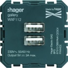 Hager - Chargeur Gallery USB A+A