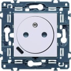 Hager - Prise de courant affleurante Gallery 2P+T avec USB-C Pure