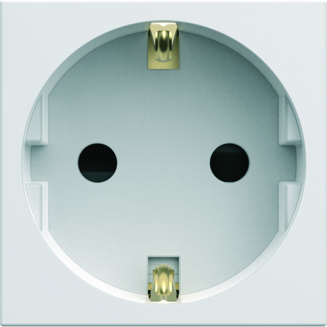 Hager - Prise de courant gallery 2P+T Schuko Pure