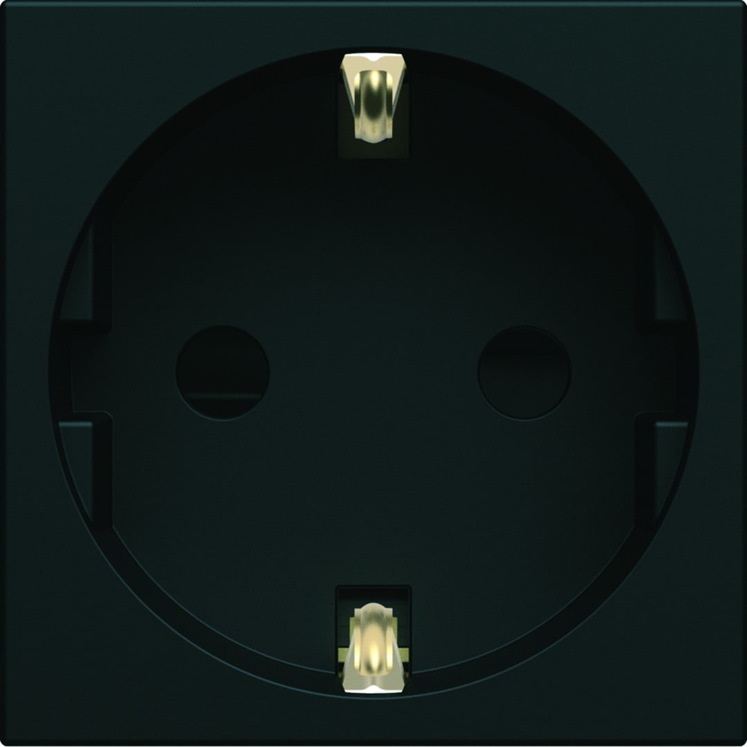 Hager - Prise de courant gallery 2P+T Schuko Nuit